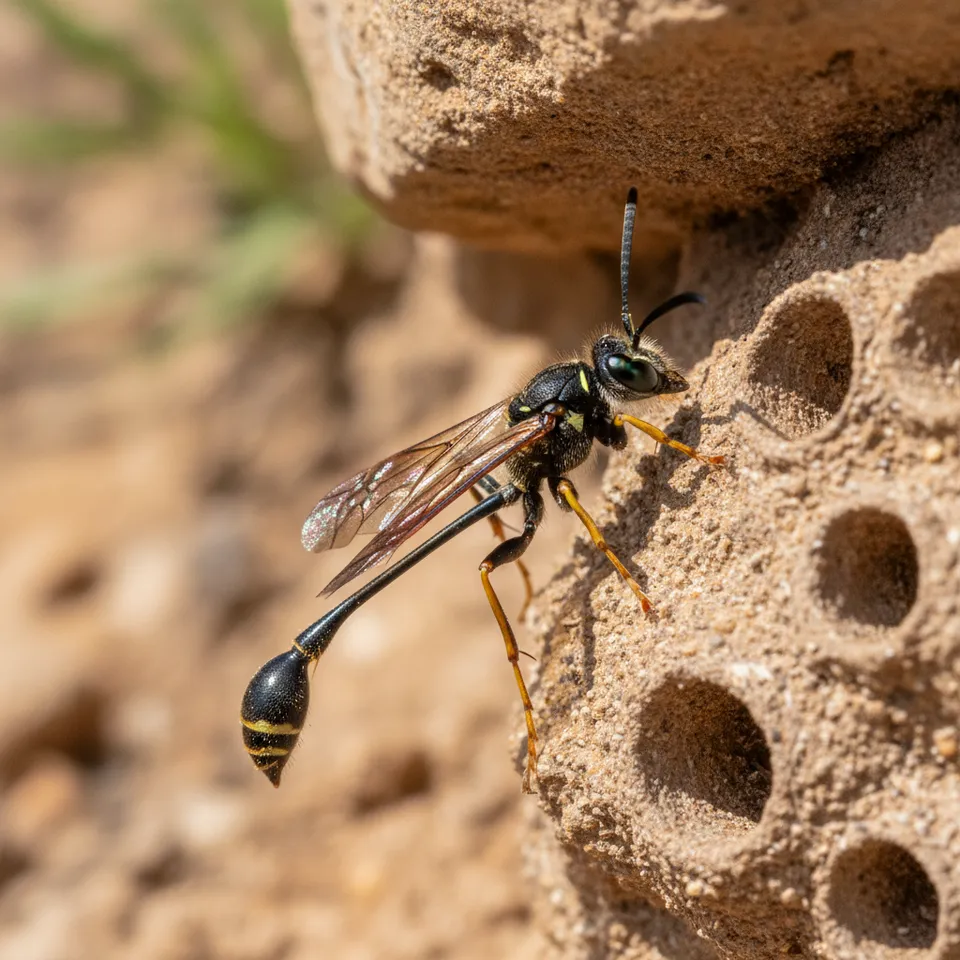 Thread-waisted Wasp thumbnail