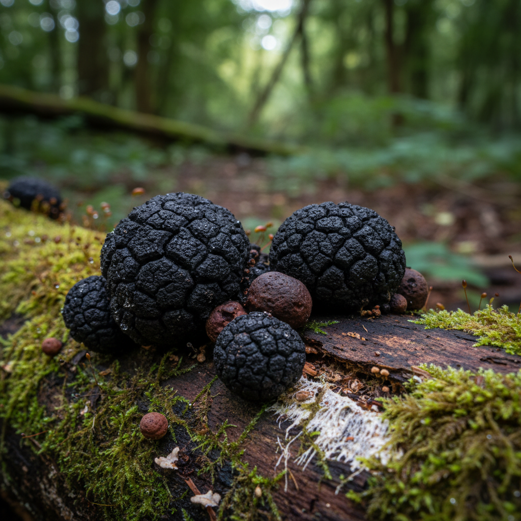 King Alfred's Cake (Daldinia concentrica) sightings & facts | Under The Hedge